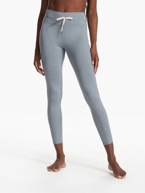 Vuori Halo Vintage Legging in Flint Heather Gray - XL